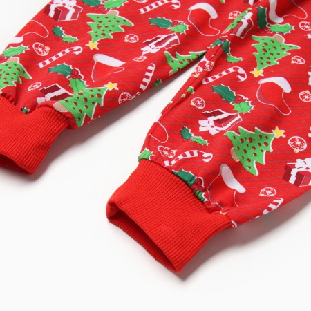 Pajamas for a boy, red color, height 104 cm-4