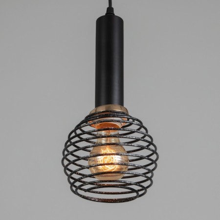 Bayerlux lamp "Berto" E27 40W Black-Honey 14x14x30-130 cm-2