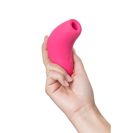 Vacuum-wave stimulator of the Satiffyer Magnetic Deep Pulse clitoris, 11 cm, silicone, pink color-15