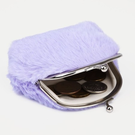 Women's wallet on the farmar, lilac color-1
