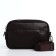 Male bag over the shoulder, artificial leather, brown color