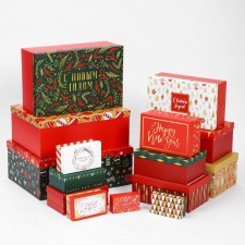 Set of gift boxes 15 in 1 “Happy New Year”, 12 x 7 x 4 cm - 46.6 x 35.2 x 17.5 cm, new year