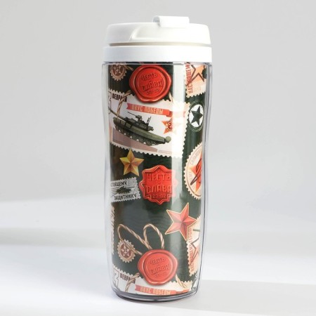 Gift set A5 Diary, 80 liters. and thermostatic 350 ml "February 23"-3