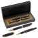 Ballic handles, 2 pcs.: Capillary, ball rotary, gift "Business" in the leatherette case, black