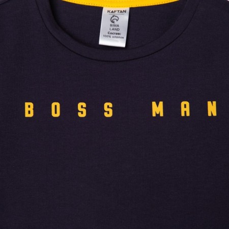 T-shirt Children's KAFTAN "Boss Man" R.32 (110-116), gray-7
