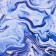 Glossy packaging paper "Blue marble", 70 x 100 cm