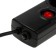 Luazon Lighting network filter, 5 outlets, 1.5 m, 2200 watts, 3x0.75 mm2, 10 A, 220 V, CUSTER, Black