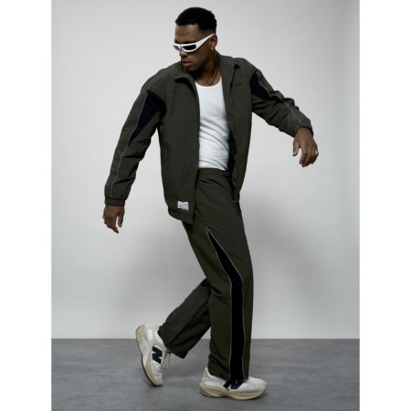 Men's tracksuit, size 56, khaki color-17