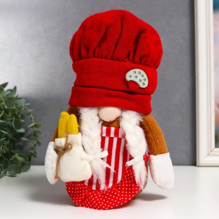Interior doll "Granny in a cook cap" 25x7.5x9 cm