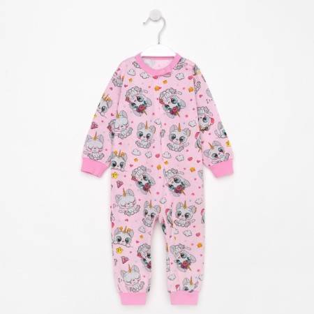 Combineson children, pink color, height 80 cm