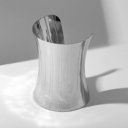 Bracelet "Cuff" cone, silver color-1