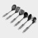 A set of kitchen accessories of the Fidel, 6 items, on a stand