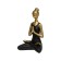 Figure "yoga lotus 2", 135 × 90 × 195 mm, gold / black color