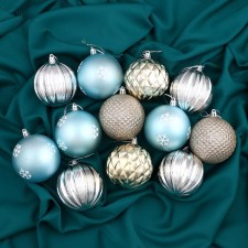 Set of balls plastic D-8 cm, 12 pcs 