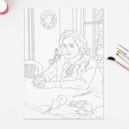 Coloring watercolor "masterpieces", a4-4