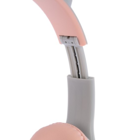 P47M headphones, wireless, full -size, BT, Microsd, microphone, AUX, with ears, white-5