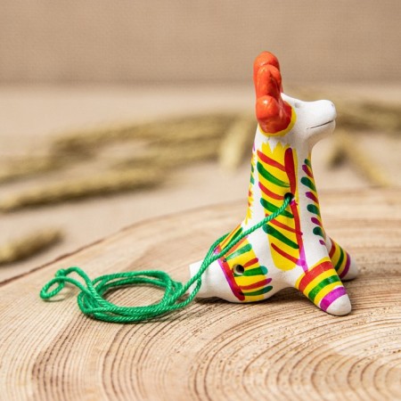 Filimonovskaya toy - whistle "Deer"-7