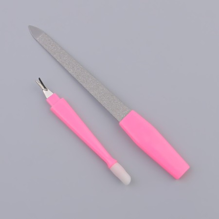 File-trimmer-pusher for nails, collapsible, 20 cm, color mix-2