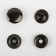 Installation button, omega (o-shaped), iron, d = 12 mm, black nickel color