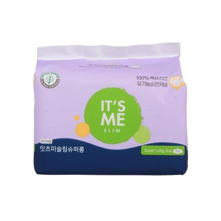 Hygienic women's gaskets with night wings, 6 drops It’s Me Slim Superlong