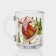 New Year's glass tea mug "Happy New Year", 200 ml, mix