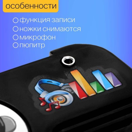 Synthesizer "Play and Sing", 25 keys, microphone, works from batteries-2