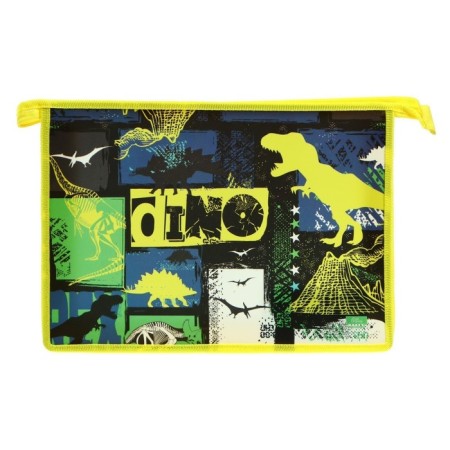 A4, 325 x 230 x 55 mm, zipper on the top, plastic, PM-A4-29 calligrata "Dino"-2