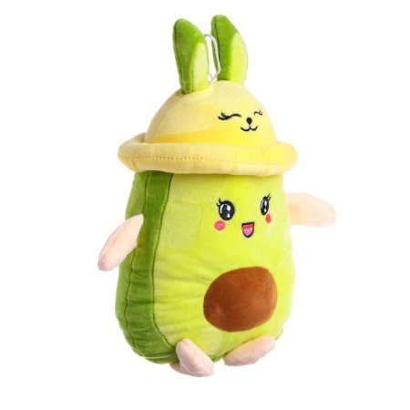 Soft toy "avocado", in a panama, with ears-1