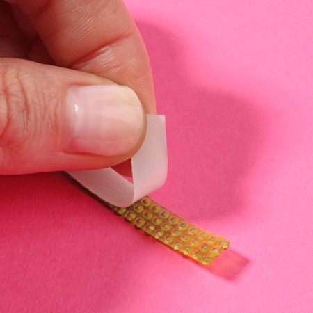 Rhound rhinestones, d = 2 mm, width - 7 mm, 4.5 ± 0.5 m, rainbow color-4