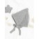 Hat on ties for children Amarobaby Pure Love Elf, size 42-44 cm, color gray color