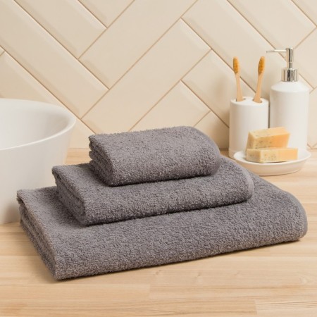 Tensor towel economy and I 50x90 cm, gray color, 100% cotton, 350 g/m2