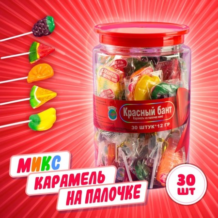 Caramel on a stick "Red Bant" mix, 12 g