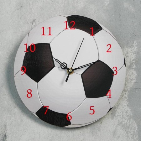 Watch wall "football", discrete move, d-23.5 cm-3