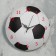Watch wall "football", discrete move, d-23.5 cm