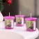 Aromatic candle "Black Cherry", black cherry, set 5x4.5 cm, 3 pcs