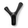 Furniture hook CAPPIO PAW, two -rod, black color