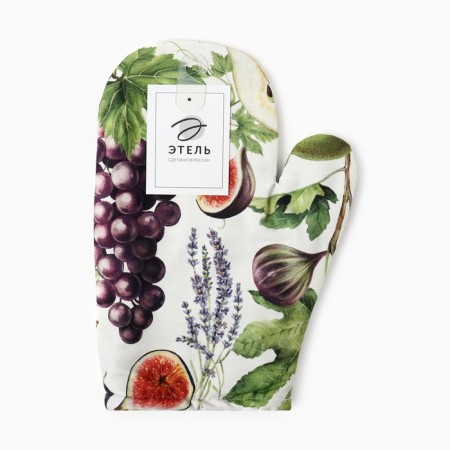 Mittens-Open "Ethel" Fruit Garden 20x27cm, 100% Cotton, Vatin 250g/m2 (bilateral)-7
