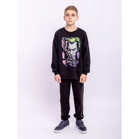 Sweatshirt for a boy, height 140 cm, black color-4