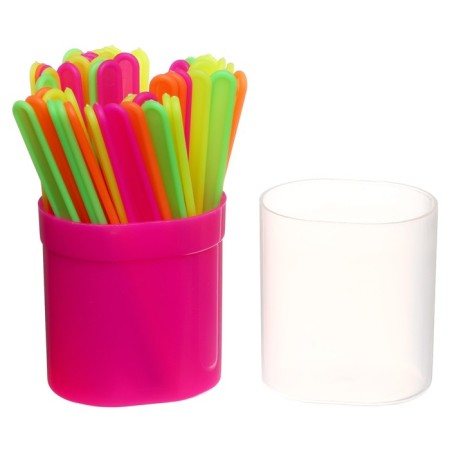 Counting sticks 50 pieces in the foam "flashlights" Calligrata, neon, mix-5
