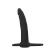Black & red toyfa double penetration for double penetration, 16.5 cm, silicone, black color