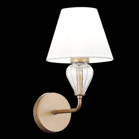 Wall lamp EVOLUCE. Sle107421-01. Dalida. 1x60 W, E14, 16x29.5 cm, golden color-1