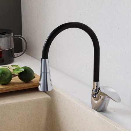 Santek Mavis kitchen mixer, flexible 2-regime surplus, chrome-2