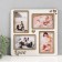 Photo frame LHDF "Love" 33x33 in 4 photos 10x15 cm, col. White oak (plastic screen)