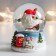 Souvenir Polystone Water Ball "Skrazik Ski" 7x6.7x8.8x cm