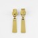 Automatic lock for metal zippers, No. 5, 10 pcs, the color of the gold