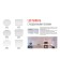 Lamp built -in era LED, IP20, 20W, 230x230 mm, 4000k, 1100lm, white color