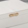 The casket to the leatherette for jewelry "Sleepy. Strips. Bant" White 17x24x7 cm