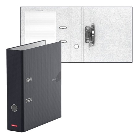 A4, 70 mm registrar, Erichkrause Work Inside, collected, laminated, black