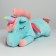Soft toy "Unicorn", with a blanket, blue color
