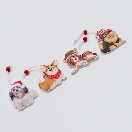 Set of suspensions in wooden gift packaging 12 pcs.13x13x2 cm-4